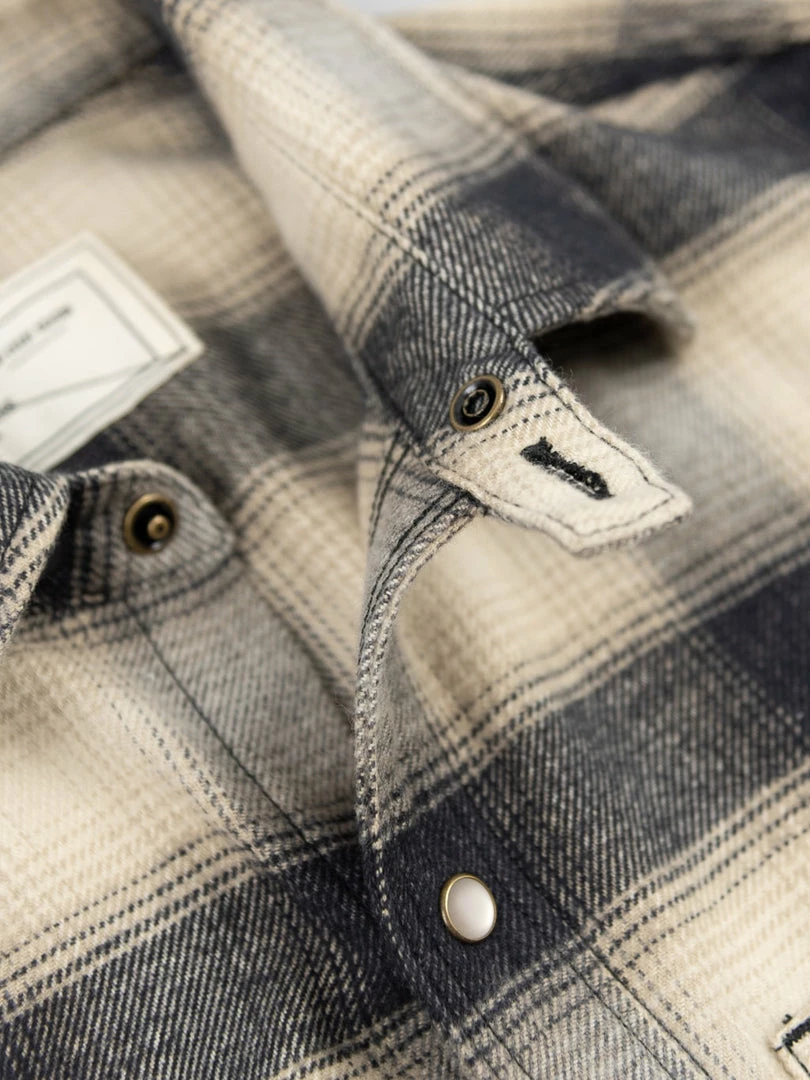 NEW ARRIVALS Rogue Territory BM Shirt Natural Brushed Plaid 18 NEW ARRIVALS Rogue Territory BM Shirt Natural Brushed Plaid