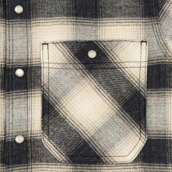 NEW ARRIVALS Rogue Territory BM Shirt Natural Brushed Plaid 34 NEW ARRIVALS Rogue Territory BM Shirt Natural Brushed Plaid