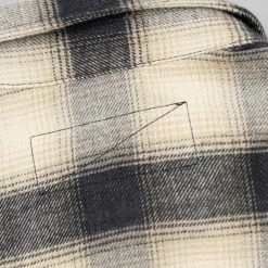 NEW ARRIVALS Rogue Territory BM Shirt Natural Brushed Plaid 41 NEW ARRIVALS Rogue Territory BM Shirt Natural Brushed Plaid