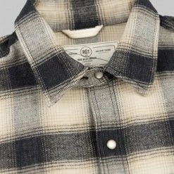 NEW ARRIVALS Rogue Territory BM Shirt Natural Brushed Plaid 31 NEW ARRIVALS Rogue Territory BM Shirt Natural Brushed Plaid