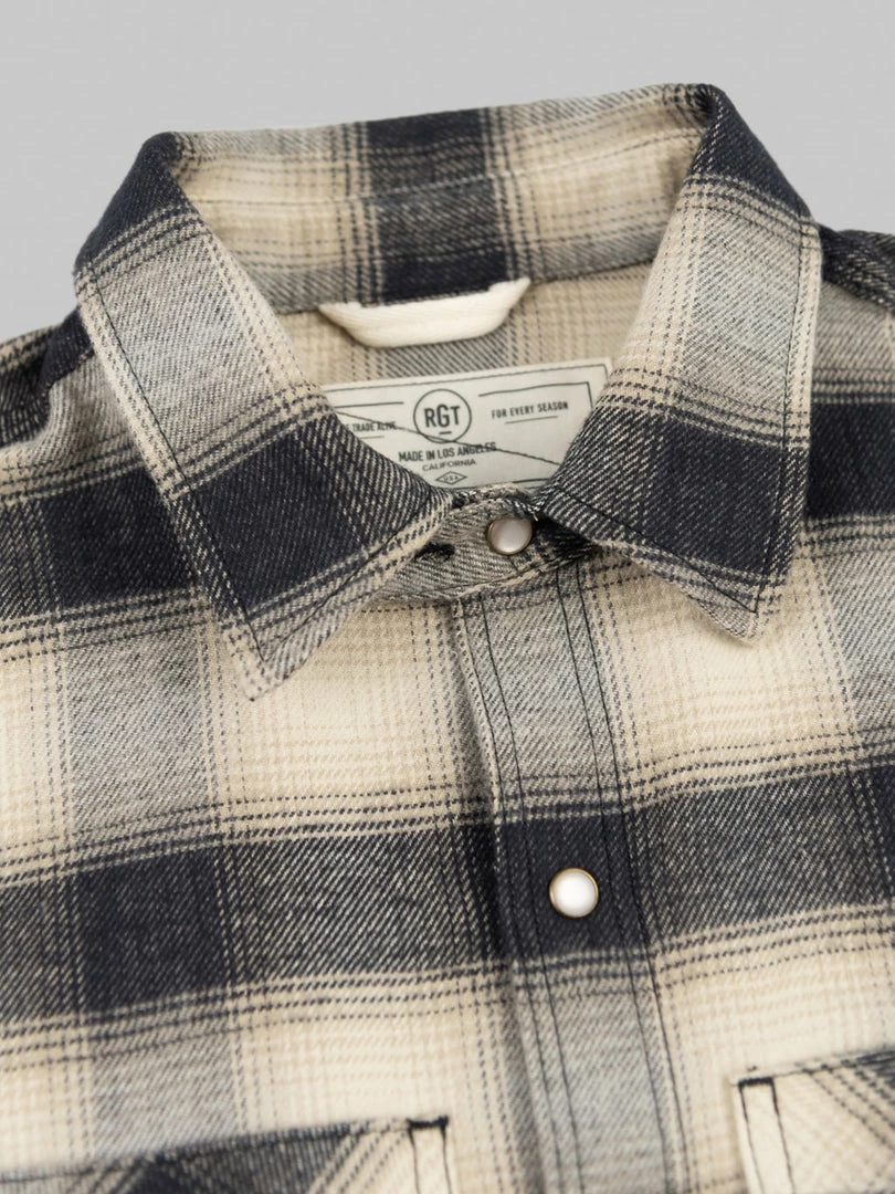 NEW ARRIVALS Rogue Territory BM Shirt Natural Brushed Plaid 12 NEW ARRIVALS Rogue Territory BM Shirt Natural Brushed Plaid