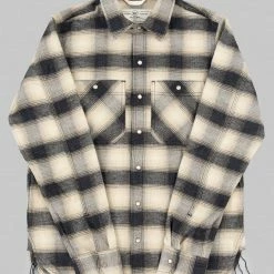 NEW ARRIVALS Rogue Territory BM Shirt Natural Brushed Plaid 28 NEW ARRIVALS Rogue Territory BM Shirt Natural Brushed Plaid