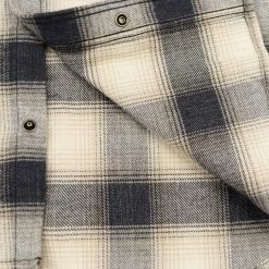 NEW ARRIVALS Rogue Territory BM Shirt Natural Brushed Plaid 30 NEW ARRIVALS Rogue Territory BM Shirt Natural Brushed Plaid