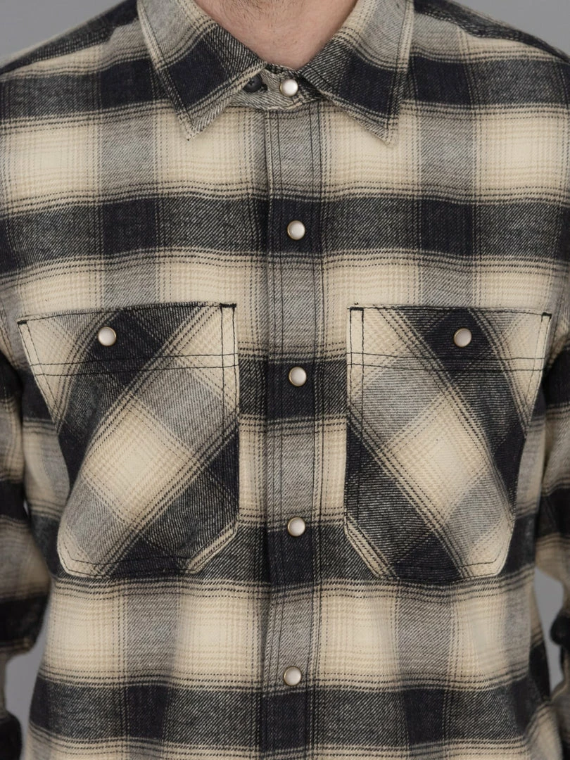 NEW ARRIVALS Rogue Territory BM Shirt Natural Brushed Plaid 6 NEW ARRIVALS Rogue Territory BM Shirt Natural Brushed Plaid