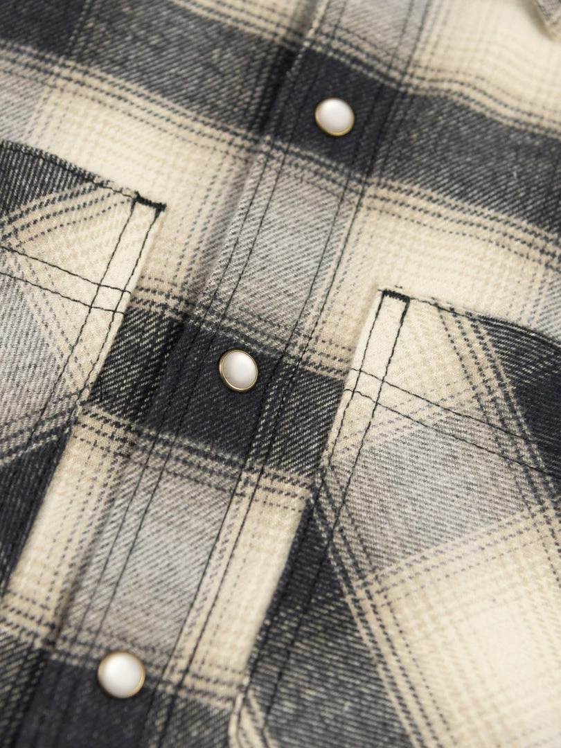 NEW ARRIVALS Rogue Territory BM Shirt Natural Brushed Plaid 19 NEW ARRIVALS Rogue Territory BM Shirt Natural Brushed Plaid