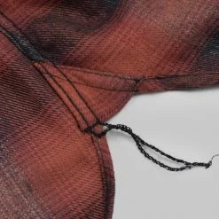 Rogue Territory Western Shirt Brick Red Brushed Plaid