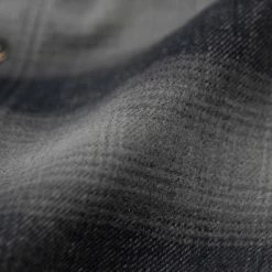 NEW ARRIVALS Rogue Territory BM Shirt Grey Brushed Plaid