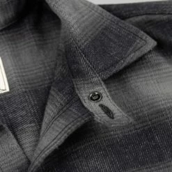 NEW ARRIVALS Rogue Territory BM Shirt Grey Brushed Plaid