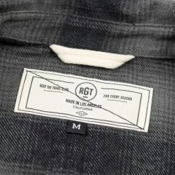 NEW ARRIVALS Rogue Territory BM Shirt Grey Brushed Plaid