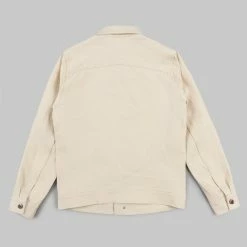 NEW ARRIVALS Rogue Territory 14oz Cruiser Jacket Ecru Selvedge