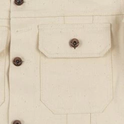 NEW ARRIVALS Rogue Territory 14oz Cruiser Jacket Ecru Selvedge