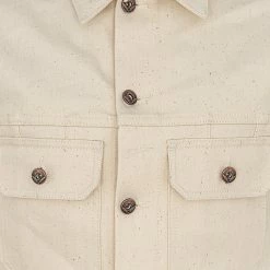 NEW ARRIVALS Rogue Territory 14oz Cruiser Jacket Ecru Selvedge