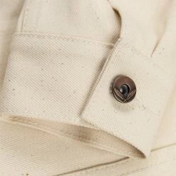 NEW ARRIVALS Rogue Territory 14oz Cruiser Jacket Ecru Selvedge