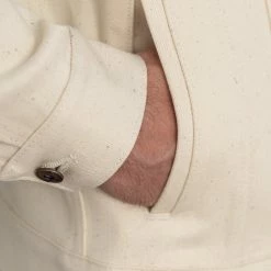 NEW ARRIVALS Rogue Territory 14oz Cruiser Jacket Ecru Selvedge