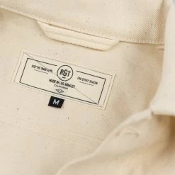 NEW ARRIVALS Rogue Territory 14oz Cruiser Jacket Ecru Selvedge