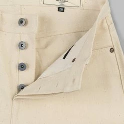 NEW ARRIVALS Rogue Territory 14oz Silveridge Ecru Slim Straight Jeans