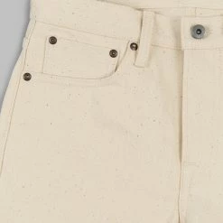 NEW ARRIVALS Rogue Territory 14oz Silveridge Ecru Slim Straight Jeans