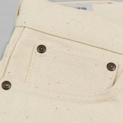 NEW ARRIVALS Rogue Territory 14oz Silveridge Ecru Slim Straight Jeans