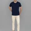 NEW ARRIVALS Rogue Territory 14oz Silveridge Ecru Slim Straight Jeans