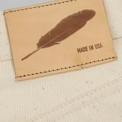 NEW ARRIVALS Rogue Territory 14oz Silveridge Ecru Slim Straight Jeans