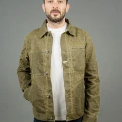 Rogue Territory Waxed Canvas Supply Jacket Hunter Green Ridgeline