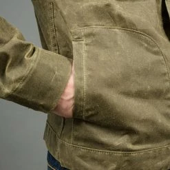 Rogue Territory Waxed Canvas Supply Jacket Hunter Green Ridgeline