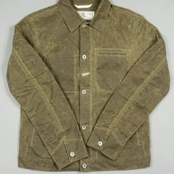 Rogue Territory Waxed Canvas Supply Jacket Hunter Green Ridgeline