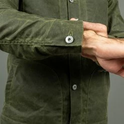 Rogue Territory Waxed Canvas Supply Jacket Olive Ridgeline