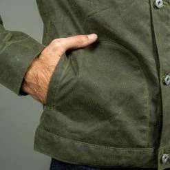 Rogue Territory Waxed Canvas Supply Jacket Olive Ridgeline
