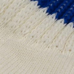 ROTOTO Coarse Ribbed Oldschool Crew Socks Blue/Orange