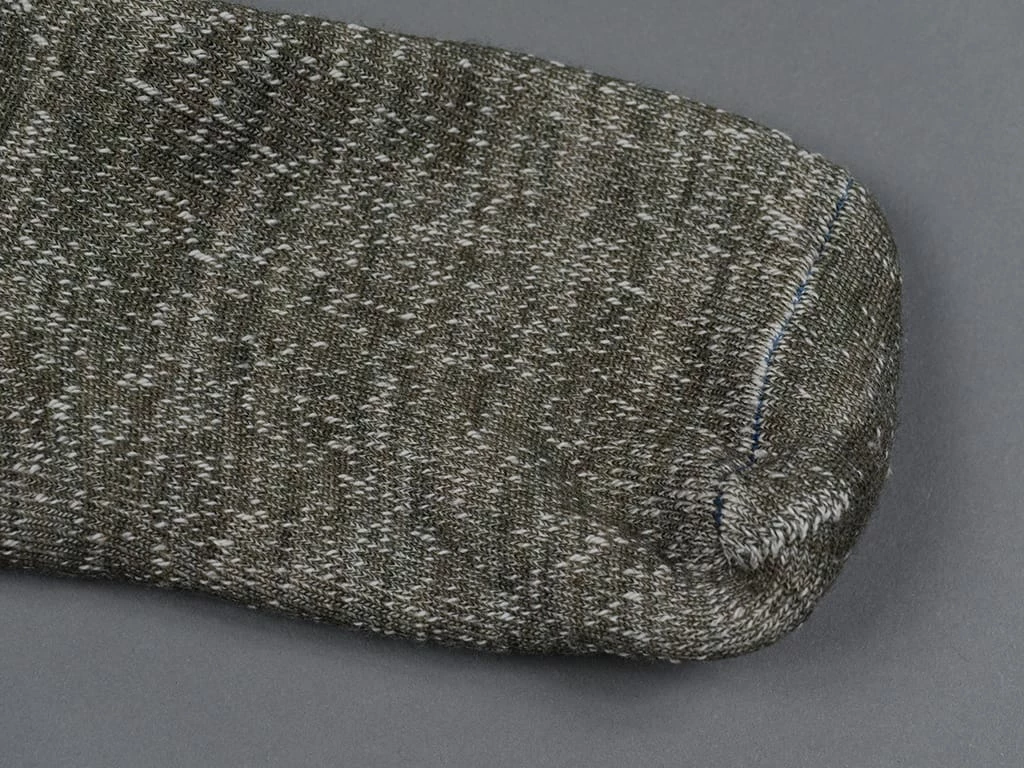 ROTOTO Double Face Crew Socks "Merino Wool & Organic Cotton" Army Green 7 ROTOTO Double Face Crew Socks "Merino Wool & Organic Cotton" Army Green