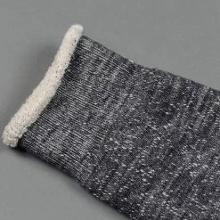 ROTOTO Double Face Crew Socks "Merino Wool & Organic Cotton" Charcoal 14 ROTOTO Double Face Crew Socks