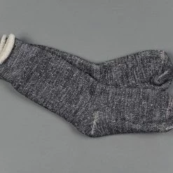 ROTOTO Double Face Crew Socks "Merino Wool & Organic Cotton" Charcoal 11 ROTOTO Double Face Crew Socks