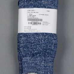 ROTOTO Double Face Crew Socks "Merino Wool & Organic Cotton" Deep Ocean
