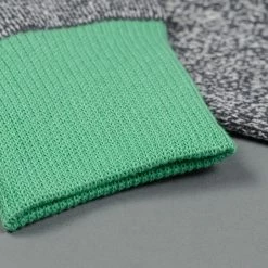 ROTOTO Double Face Crew Socks "Silk & Cotton" Mint/Grey 17 ROTOTO Double Face Crew Socks