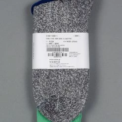 ROTOTO Double Face Crew Socks "Silk & Cotton" Mint/Grey 11 ROTOTO Double Face Crew Socks