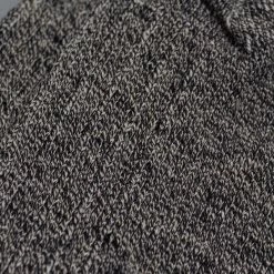 ROTOTO Linen Cotton Ribbed Crew Socks Mix Black 16 ROTOTO Linen Cotton Ribbed Crew Socks Mix Black