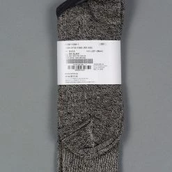 ROTOTO Linen Cotton Ribbed Crew Socks Mix Black 11 ROTOTO Linen Cotton Ribbed Crew Socks Mix Black
