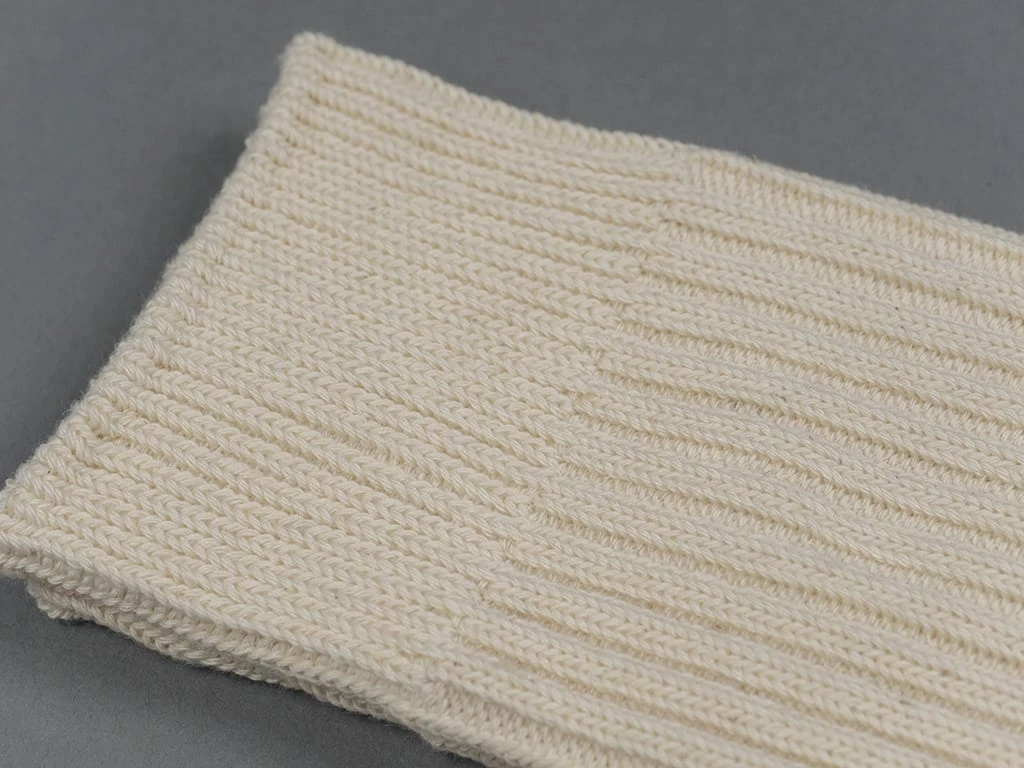 ROTOTO Organic Cotton Daily 3 Pack Ribbed Crew Socks Ecru/Brown 13 ROTOTO Organic Cotton Daily 3 Pack Ribbed Crew Socks Ecru/Brown