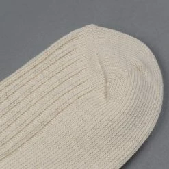 ROTOTO Organic Cotton Daily 3 Pack Ribbed Crew Socks Ecru/Brown 25 ROTOTO Organic Cotton Daily 3 Pack Ribbed Crew Socks Ecru/Brown