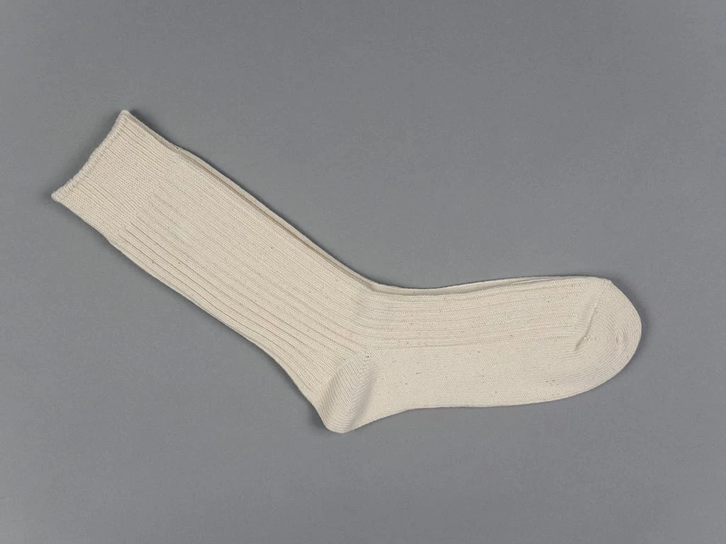 ROTOTO Organic Cotton Daily 3 Pack Ribbed Crew Socks Ecru/Brown 14 ROTOTO Organic Cotton Daily 3 Pack Ribbed Crew Socks Ecru/Brown