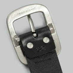 Samurai Jeans W001 Heavy Weight Curved Belt Black