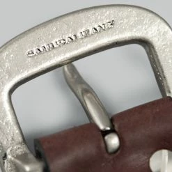 Samurai Jeans W001 Heavy Weight Curved Belt Brown