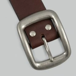 Samurai Jeans W001 Heavy Weight Curved Belt Brown