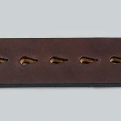 Samurai Jeans W001 Heavy Weight Curved Belt Brown