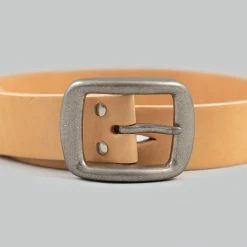 Samurai Jeans W001 Heavy Weight Curved Belt Natural NEW ARRIVALS