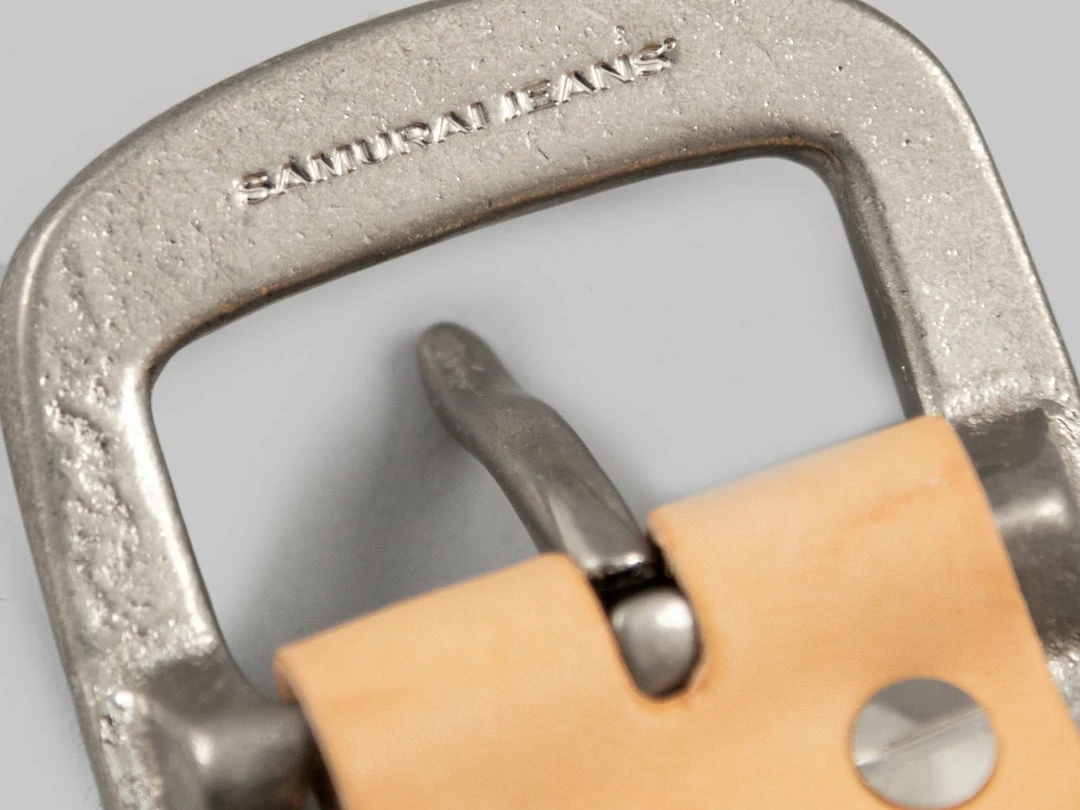 Samurai Jeans W001 Heavy Weight Curved Belt Natural NEW ARRIVALS 10 Samurai Jeans W001 Heavy Weight Curved Belt Natural NEW ARRIVALS