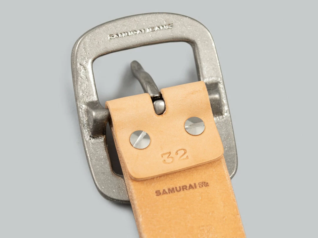 Samurai Jeans W001 Heavy Weight Curved Belt Natural NEW ARRIVALS 9 Samurai Jeans W001 Heavy Weight Curved Belt Natural NEW ARRIVALS