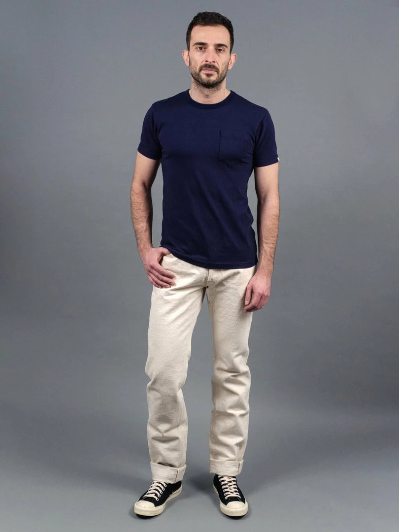 Samurai Jeans S710SC-KI Japanese Cotton Ecru 18oz Slim Straight Jeans 3 Samurai Jeans S710SC-KI Japanese Cotton Ecru 18oz Slim Straight Jeans