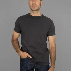 NEW ARRIVALS Samurai Jeans SJST-SC01 Japanese Cotton Crew T-Shirt Kuromane